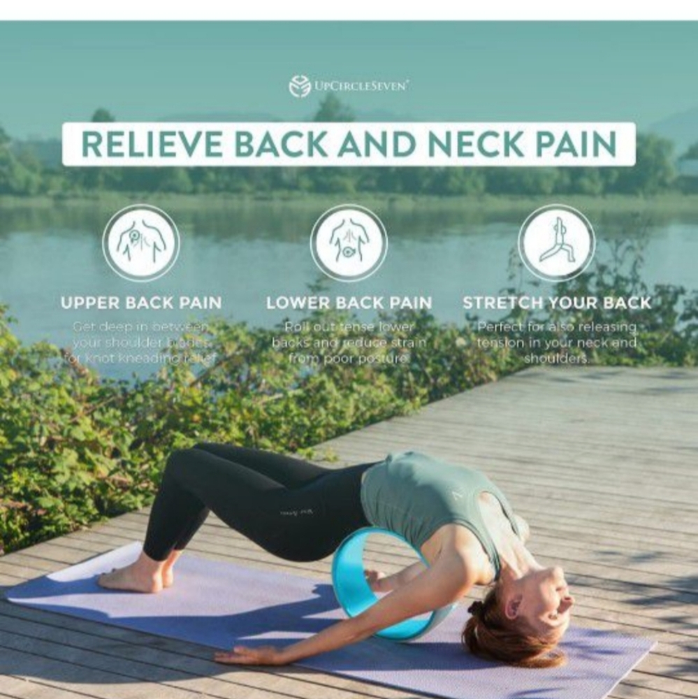 Yoga Wheel for Back Pain - Deep Tissue Massage